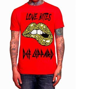 Def Leppard Love Bites metal rock Official T-Shirt L NWT